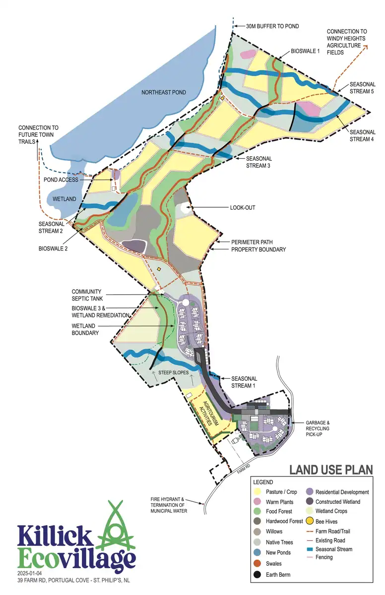 Killick Ecovillage land use plan 2025