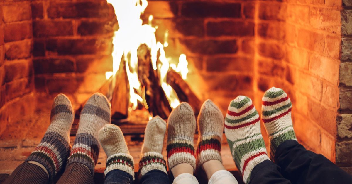building community by the fireplace